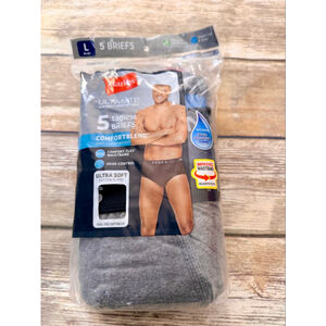 NWT Hanes 5 Pk Briefs-Large